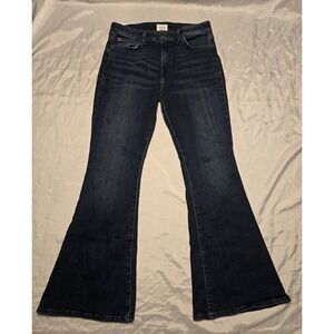 Hudson Jeans Womens Size 29 Blue Heidi Flare Leg High Rise Petite Alma Stretch